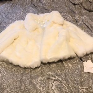 NWT Calvin Klein Faux Fur
